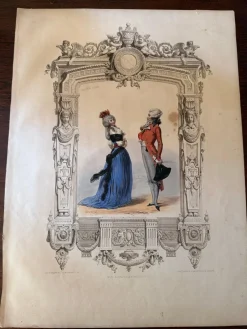 Achille Devéria, Französisches Hof-Kostüm, 1847, Lithographie