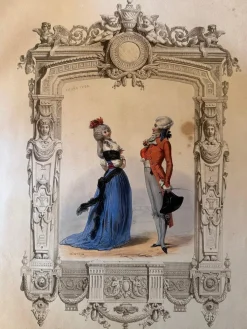 Achille Devéria, Französisches Hof-Kostüm, 1847, Lithographie