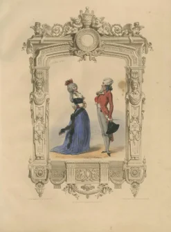 Achille Devéria, Französisches Hof-Kostüm, 1847, Lithographie
