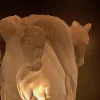 Acrylglas Horses Lampe im Stil von Lalique