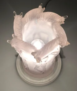 Acrylglas Horses Lampe im Stil von Lalique
