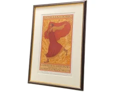 Adolfo De Carolis, Iorio's Daughter, Original Lithograph, 1914, Framed