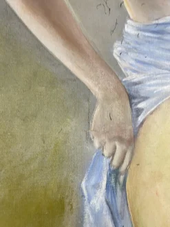 Aktporträt einer deutschen Frau, Öl auf Leinwand, 1920er, gerahmt