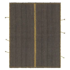 Akzent Kelim mit grau-beigen Strukturstreifen von Rug&Kilim