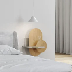 Alba L Ovaler Nachttisch von Daniel García Sánchez für Woodendot