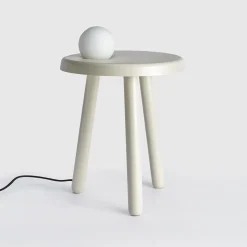 Alby Petrolgrüner Albi Tisch mit Lampe von Mason Editions