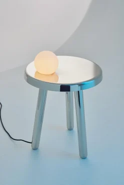 Alby Petrolgrüner Albi Tisch mit Lampe von Mason Editions