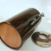 Aldo Tura zugeschriebener Weinkühler aus Ziegenleder, 1960er, 2er Set