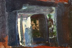 Aleksandr Rodin, Doppelseitige Landschaft, 1980er, Öl auf Karton