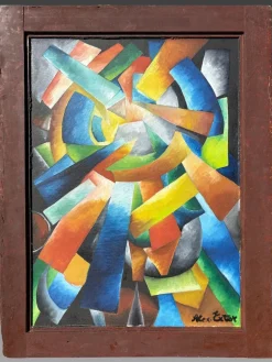 Alexandra Exter, Moderne Konstruktivistische Komposition, 1918, Ölgemälde