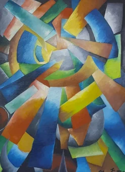 Alexandra Exter, Moderne Konstruktivistische Komposition, 1918, Ölgemälde