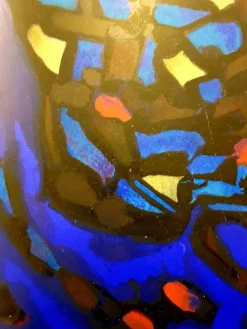 Alfred Manessier - Abstract Blue Composition - Original Lithografie 1964