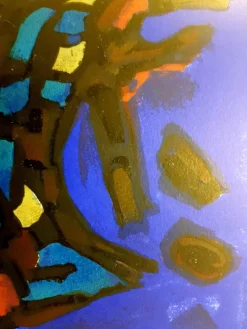 Alfred Manessier - Abstract Blue Composition - Original Lithografie 1964