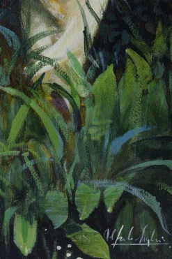 Alfredo Santini, Amalfiküste, 1990er, Ölgemälde auf Leinwand, gerahmt