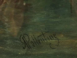 Alfred Pollentine, Canal Grande Venedig, 19. Jh., Antike Ölgemälde, Gerahmtes 2er Set