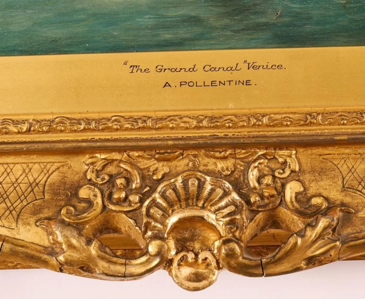 Alfred Pollentine, Canal Grande Venedig, 19. Jh., Antike Ölgemälde, Gerahmtes 2er Set
