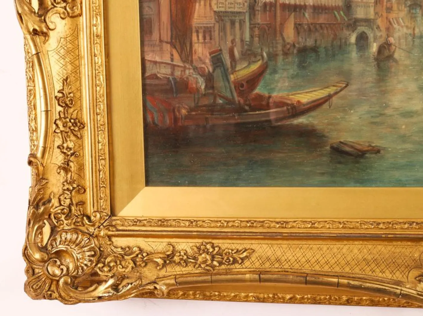 Alfred Pollentine, Canal Grande Venedig, 19. Jh., Antike Ölgemälde, Gerahmtes 2er Set