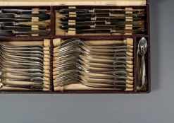 Alpacca Besteck Modell Veritable, 1920er, 48er Set