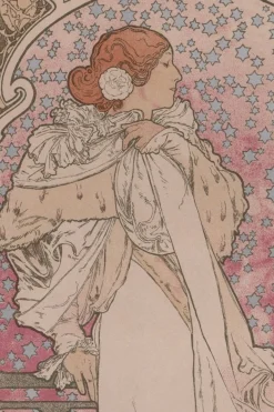 Alphonse Mucha, La Dame aux Camelias von Les Maîtres de L'Affiche, 1898, Original Lithographie