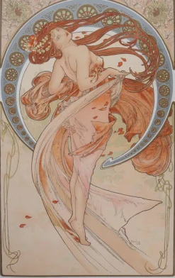 Alphonse Mucha, Les Arts: La Danse, Lithographie