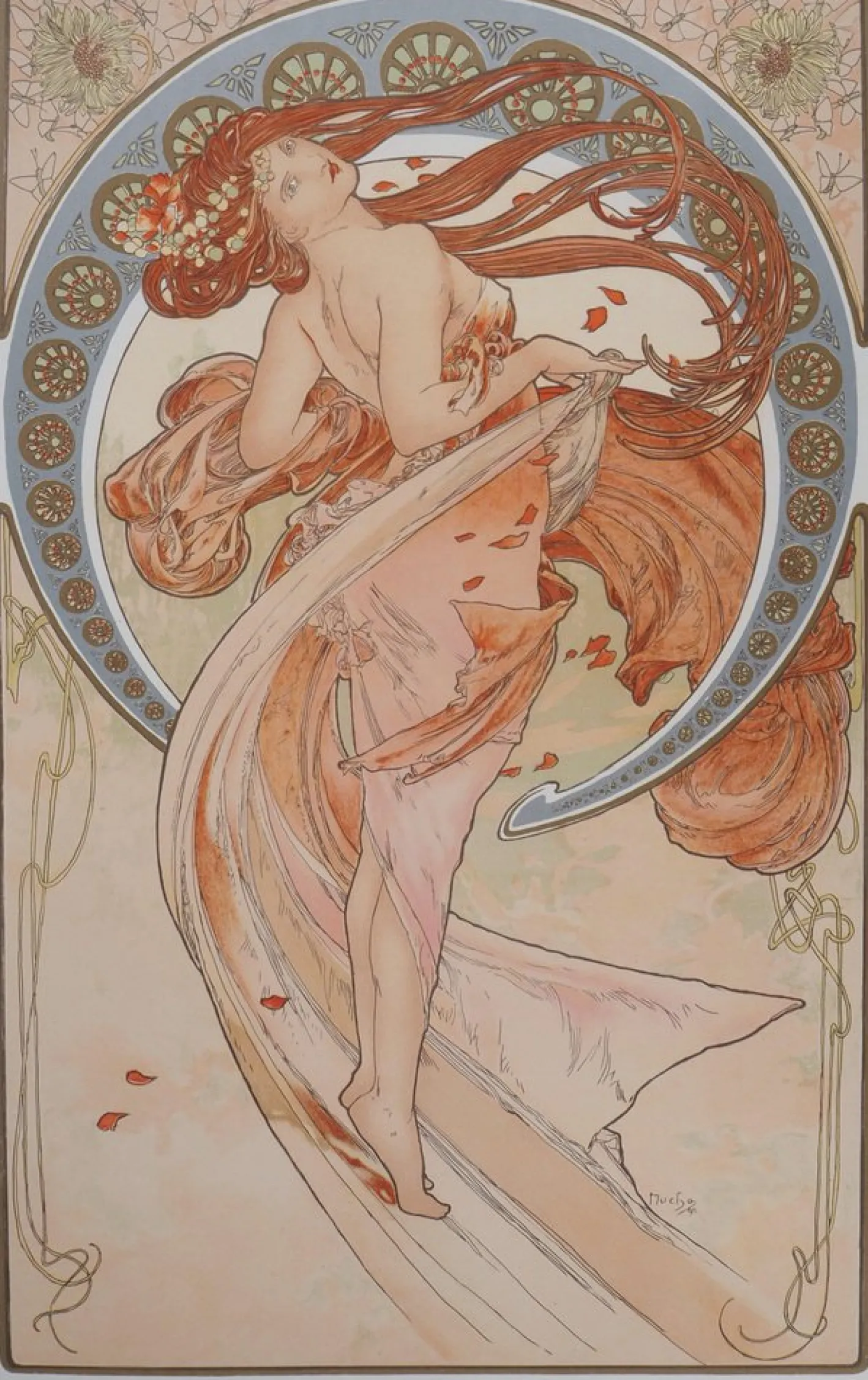 Alphonse Mucha, Les Arts: La Danse, Lithographie
