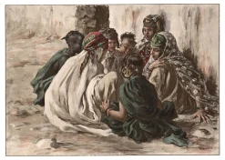 Alphonse-Étienne Dinet, Nasreddine Dinet, Étienne Dinet, Jeux De Fillettes, 1898, Lithographie & Papier
