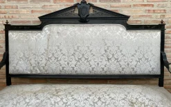 Alphonsine Wohnzimmer Set aus Ebonisiertem Holz, 1900er, 3er Set