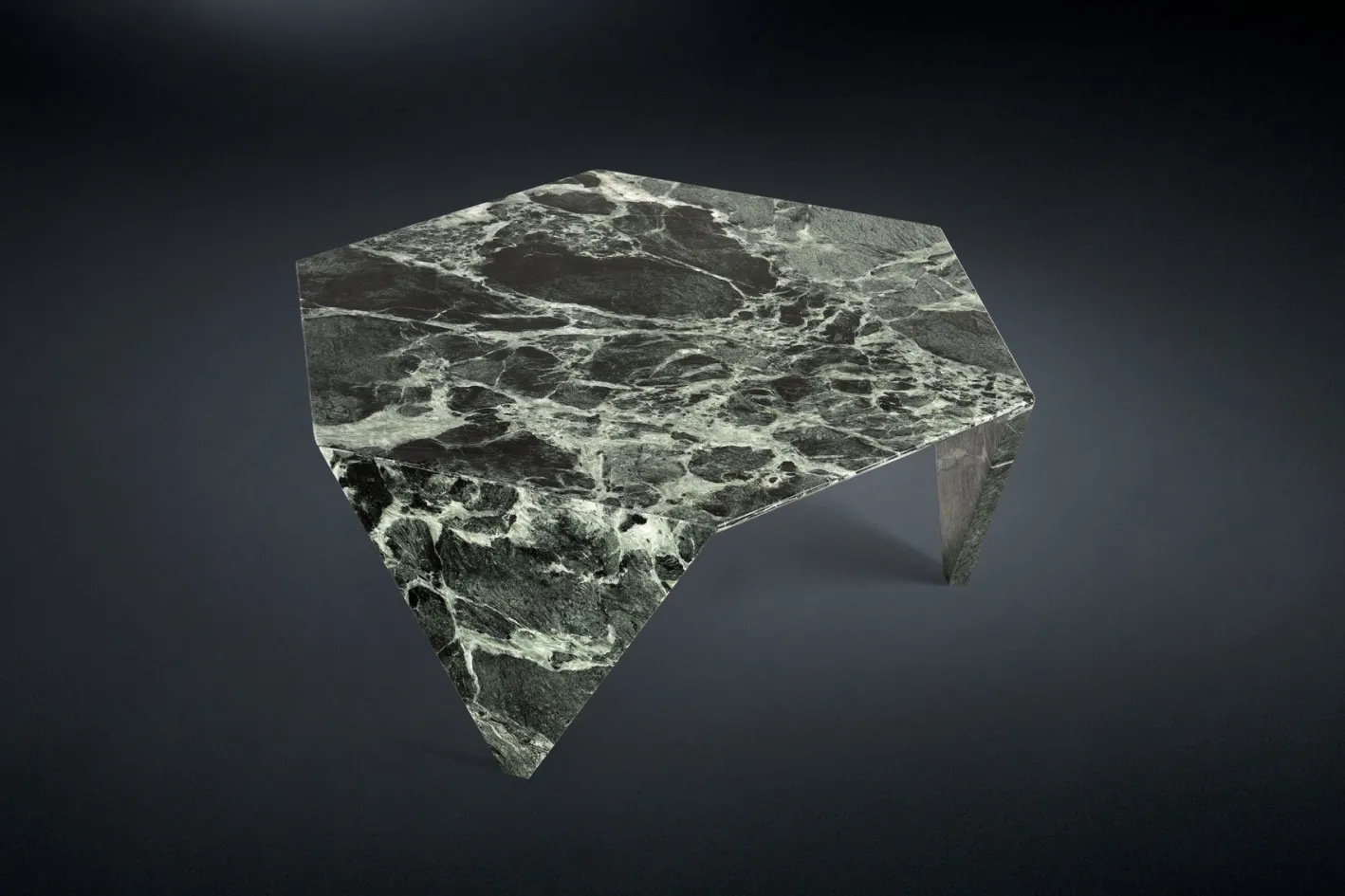 Alpi Verde Marmor Ruche Couchtisch von Giorgio Ragazzini für VGnewtrend