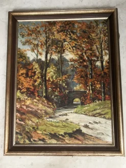 A. Maillien, Herbstlandschaft, Ölgemälde, 1940er