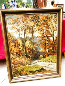 A. Maillien, Herbstlandschaft, Ölgemälde, 1940er