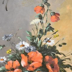 Amédée De Caranza, Mohnblumen-Stillleben, 1880, Öl auf Leinwand, gerahmt