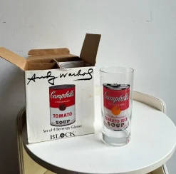 Andy Warhol zugeschriebene Campbells Series Brille, produziert für Block, 1990er, 4er Set