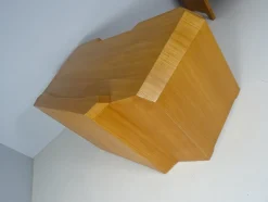 Anthroposophischer Schreibtisch mit Armlehnstuhl Felix Kayser zugeschrieben, 2er Set