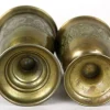 Antike Biedermeier Messing Kelche, 1860, 2er Set