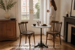 Antike Bistro Esszimmerstühle aus Bugholz von Thonet, Jugoslawien, 1960er, 2er Set