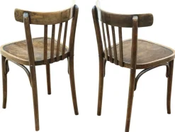 Antike Bistro Esszimmerstühle aus Bugholz von Thonet, Jugoslawien, 1960er, 2er Set