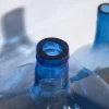 Antike Blaue Farbige Demijohns, 1920, 3 . Set