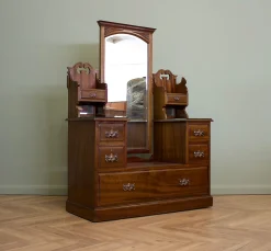 Antike britische edwardianische Frisierkommode, 1900er