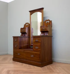 Antike britische edwardianische Frisierkommode, 1900er