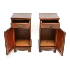 Antike edwardianische Nachttische, 1900, 2er Set