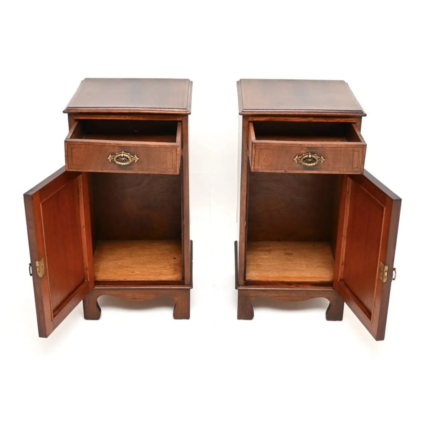 Antike edwardianische Nachttische, 1900, 2er Set