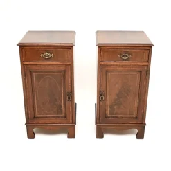 Antike edwardianische Nachttische, 1900, 2er Set