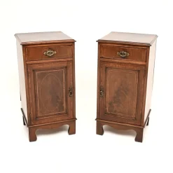 Antike edwardianische Nachttische, 1900, 2er Set