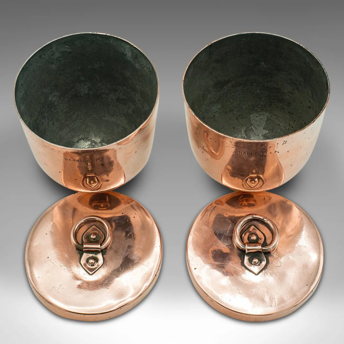 Antike englische Eisformen, 1890er, 2er Set