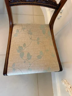 Antike englische Regency Beistellstühle aus Palisander, 1825, 2er Set