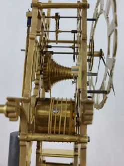 Antike englische Skelettuhr, 1850er