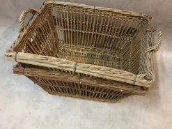 Antike Flechtkörbe, 2er Set