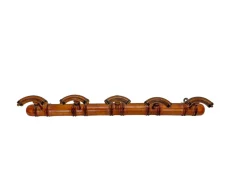 Antike französische Wandgarderobe aus Bambusimitat, 1920er