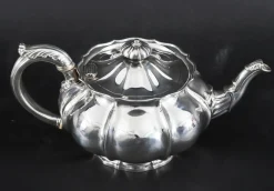 Antike georgische Teekanne aus Sterlingsilber von Paul Storr, 19. Jh