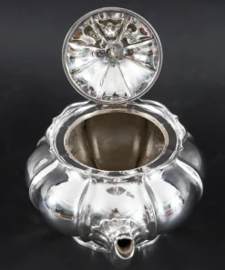 Antike georgische Teekanne aus Sterlingsilber von Paul Storr, 19. Jh